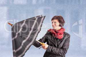 Woman with Umbrella