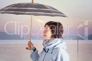 Woman with Umbrella