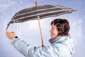 Woman with Umbrella