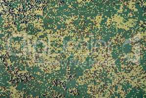 Camouflage army texture with visible canvas pattern