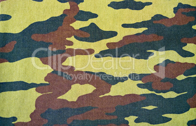 camouflage pattern with rough realistic fabric texture