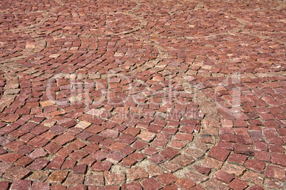 Cobblestone road background