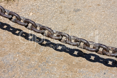 Detail of anchor chain