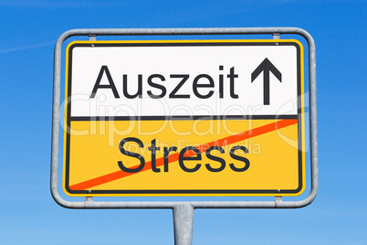 Stress und Auszeit