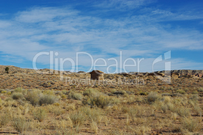 Lonely rock near Notom, Utah