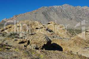 Rocks and mountains near Christmas Tree Pass, Nevada