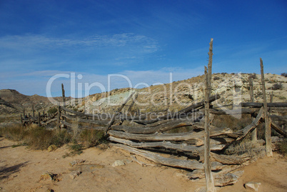 Old abandoned corral, Utah