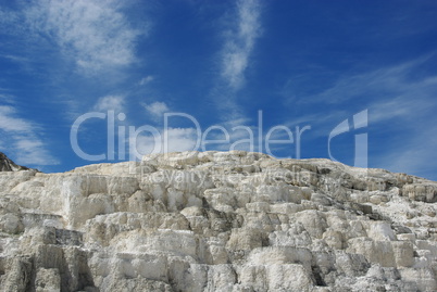 Detail of Mammoth Terraces, Yellowstone National Park, Wyoming