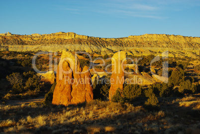 Early morning impression in Devils Garden, Utah