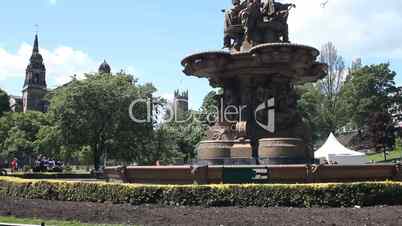 The Ross Fountain in Princes Street Gardens