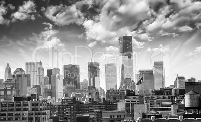 City Skyline with Buildings and Skyscrapers