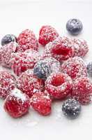 sugared raspberry and bilberry