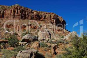 Colourful rocks in Zion National Park, Utah