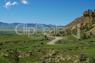 Jeep road near Sunshine Reservoir and Meeteetse, Wyoming