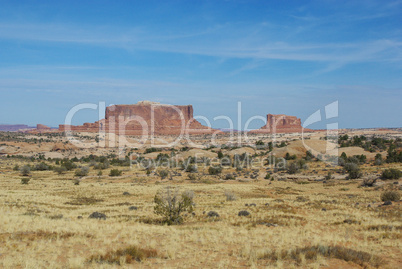 Beautiful rocks and high desert near Canyonlands National Park, Utah