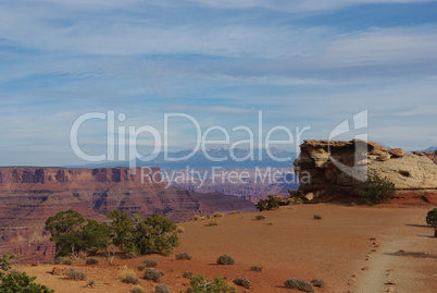 Trail and view in Canyonlands National Park, Utah