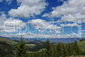 Beautiful colours of valleys and skies, Hawley Mountains, Challis National Forest, Idaho