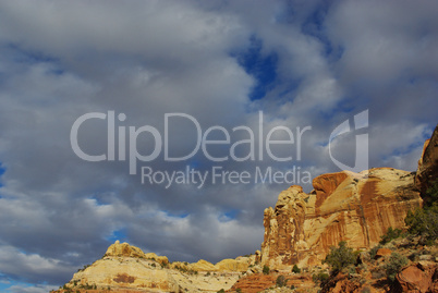 Rocks and beautiful skies in Utah