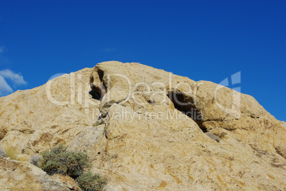 Rock formation in the desert, Nevada