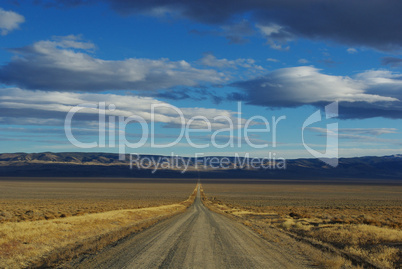 Dirt road through Nevada