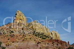 Multicoloured sandstone, rocks and walls, Utah