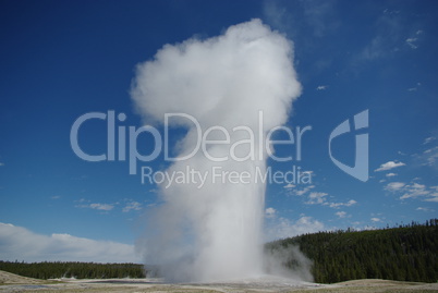 Big geyser, Yellowstone National Park, Wyoming