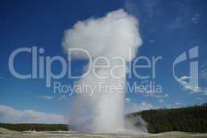 Big geyser, Yellowstone National Park, Wyoming