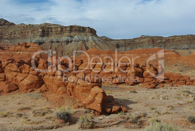 Rocks and sandstone in Little Egypt, Utah