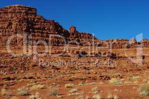 Red rocks and intense blue sky, Utah