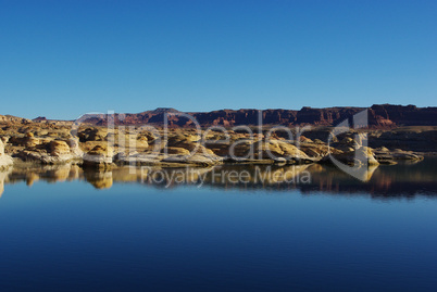 Colorado River with colourful rocks, Utah