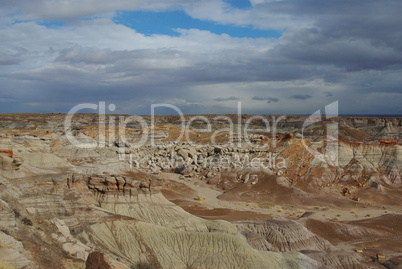 Beautiful colours of Petrified Forest National Park, Arizona