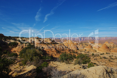 Orange rock hills in Northern Arizona