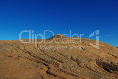 Layered rock under blue sky, Grand Stair Escalante National Monument, Utah