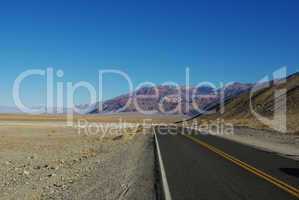 Highway through Death Valley, California