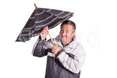 Man with Umbrella