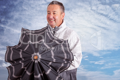Man with Umbrella