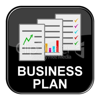 Glossy Button schwarz - Business Plan