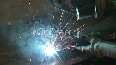 welding industrial worker