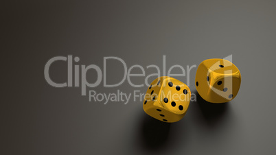 gold dice wide