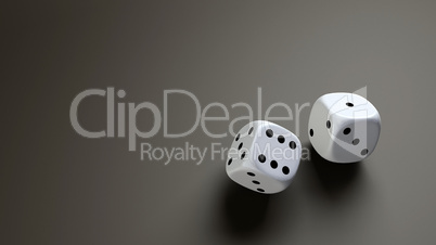 white dice wide