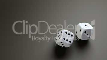 white dice wide