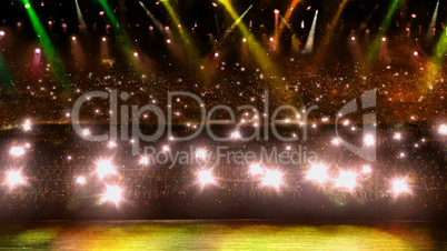 concert camera yellow flash light