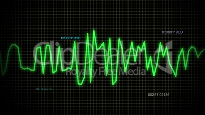 audio wave green line