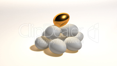 golden egg hill white background