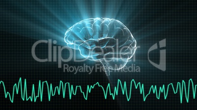 the crystal brain and wave graph
