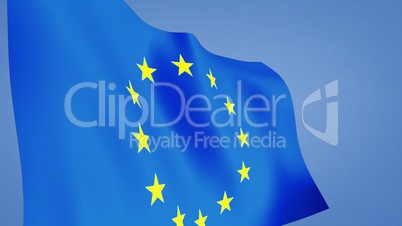euro flag close up