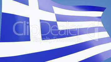 Greece flag close up