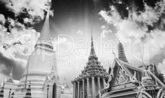 Famous Bangkok Temple - "Wat Pho" with Dramatic Sky