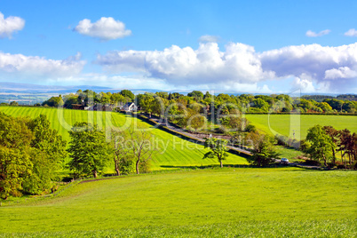 Beautiful, Spring landscape in Scotland