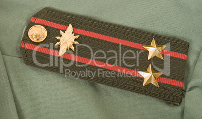 Shoulder strap of russian army